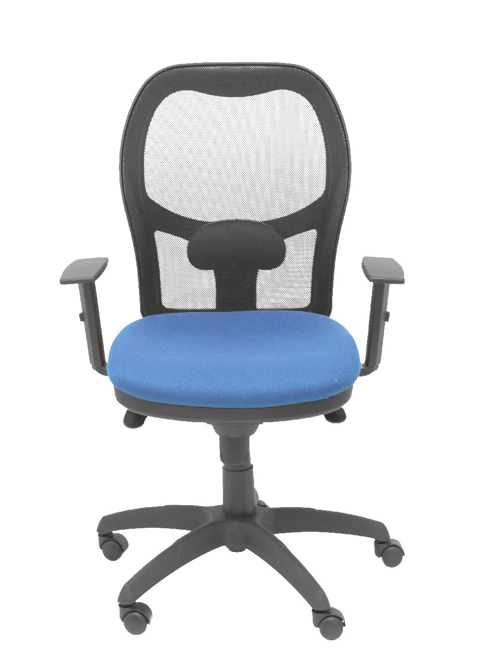 Piqueras Y Crespo Silla Jorquera Malla Negra Asiento Bali Azul Marino