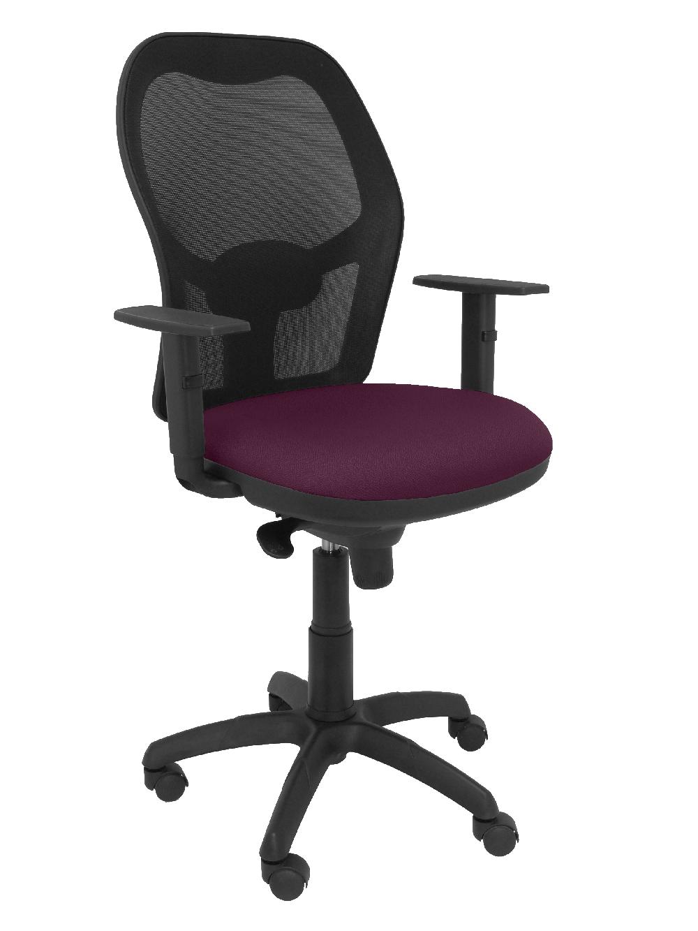 piqueras y crespo Silla Jorquera malla negra asiento bali morado