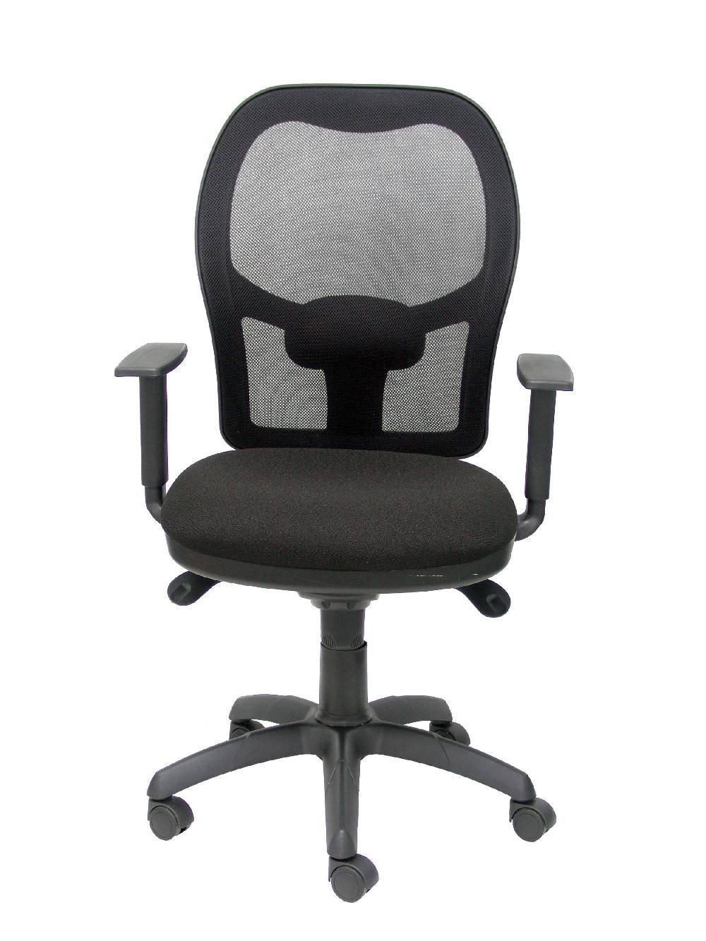 Piqueras Y Crespo Silla Jorquera Malla Negra Asiento Bali Negro