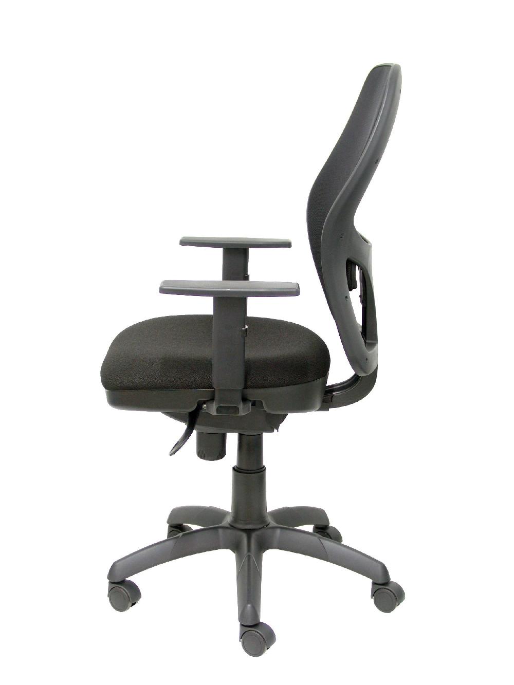 Piqueras Y Crespo Silla Jorquera Malla Negra Asiento Bali Negro