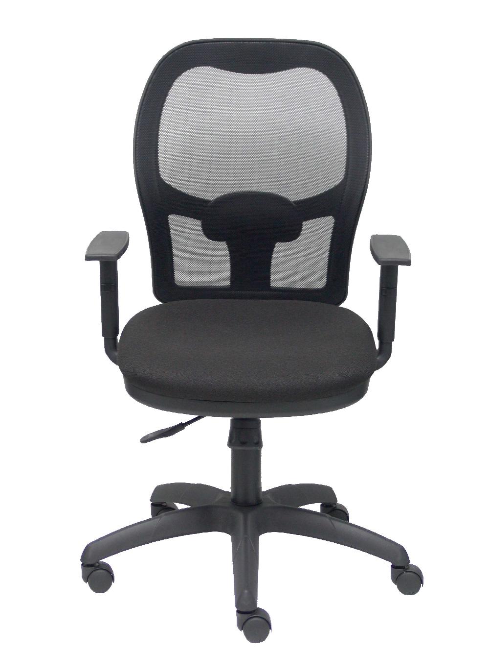 Piqueras Y Crespo Silla Jorquera Malla Negra Asiento Bali Negro Con Traslack