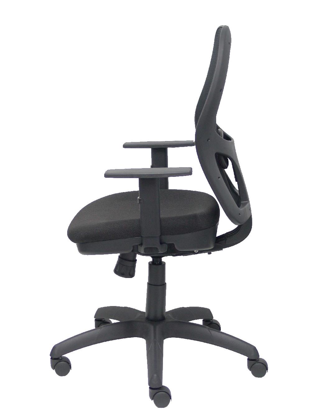 Piqueras Y Crespo Silla Jorquera Malla Negra Asiento Bali Negro Con Traslack