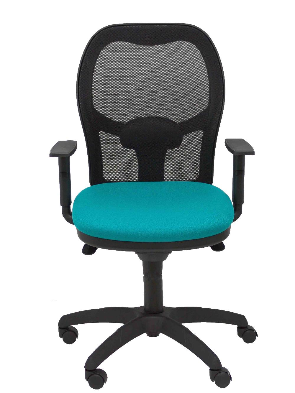 Piqueras Y Crespo Silla Jorquera Malla Negra Asiento Bali Turquesa