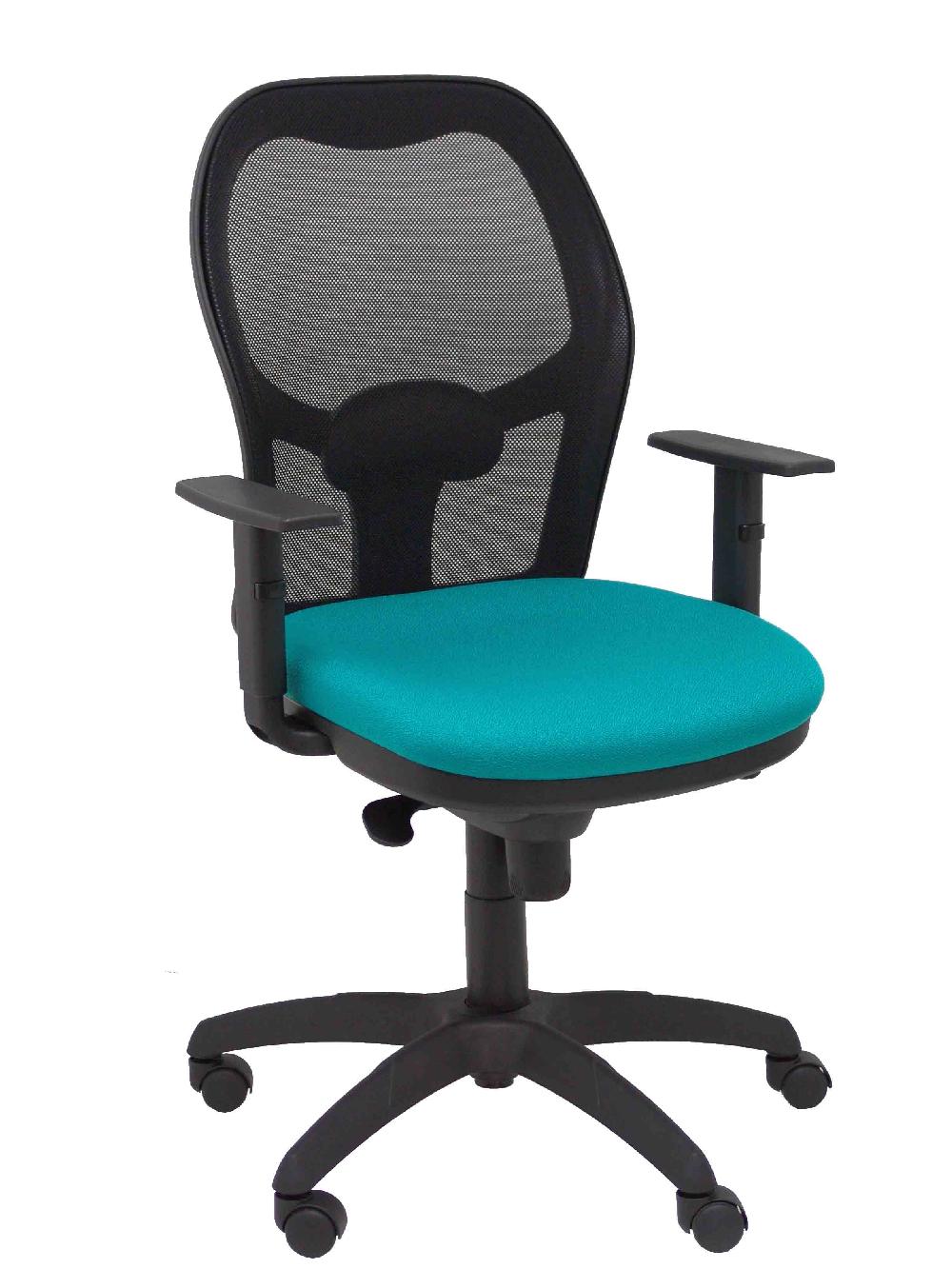 piqueras y crespo Silla Jorquera malla negra asiento bali turquesa