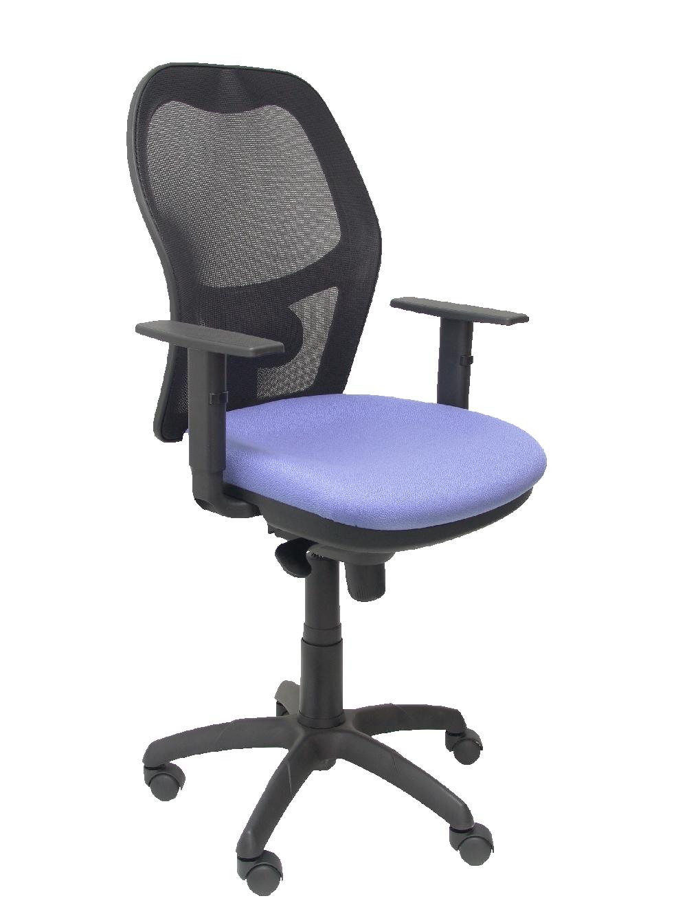piqueras y crespo Silla Jorquera malla negro asiento azul claro