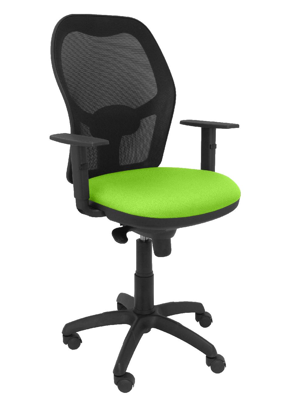Piqueras Y Crespo Silla Jorquera Malla Negro Asiento Verde Pistacho