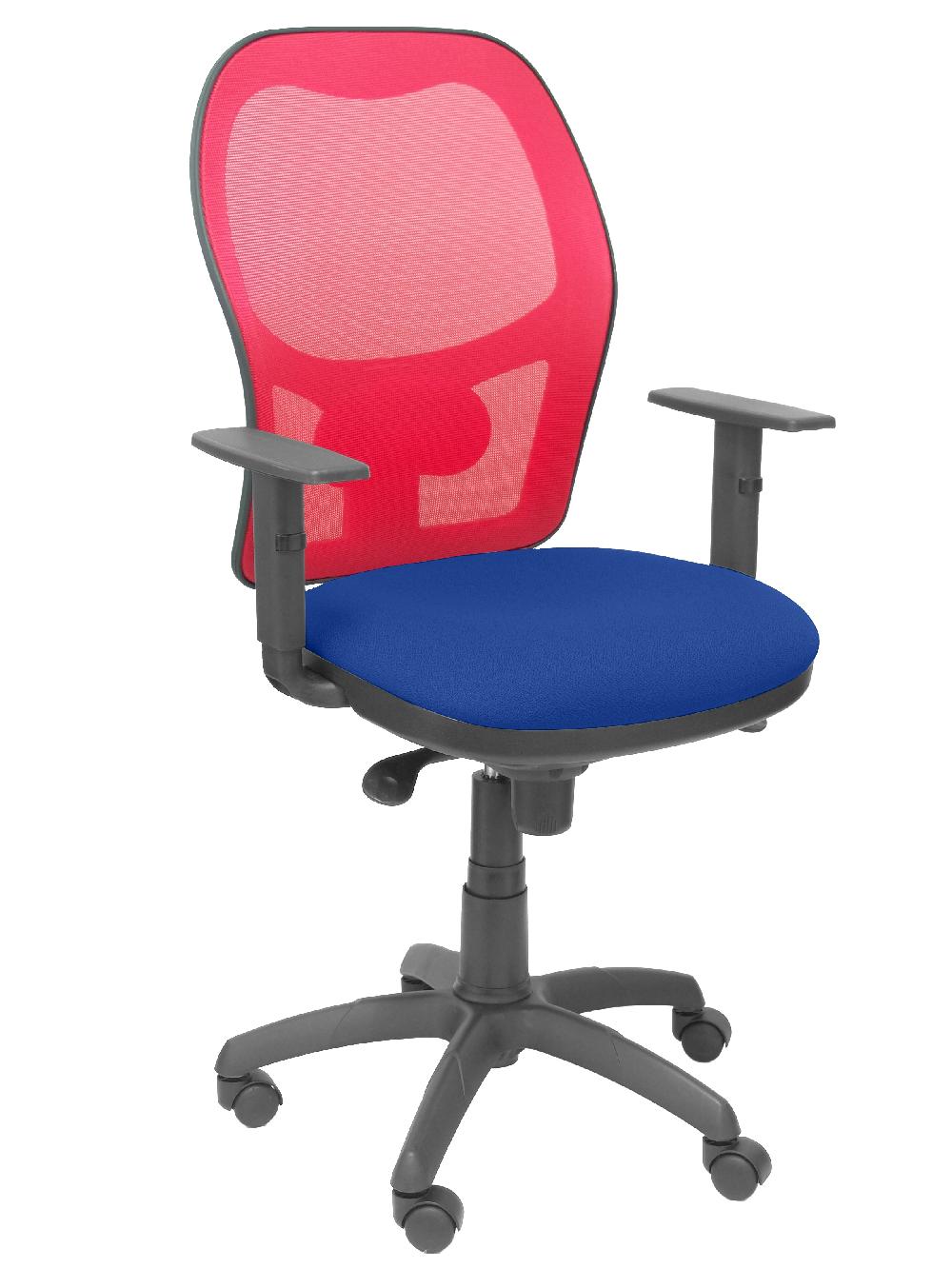 piqueras y crespo Silla Jorquera malla roja asiento bali azul