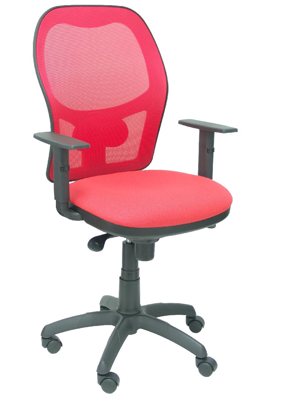 piqueras y crespo Silla Jorquera malla rojo asiento bali rojo