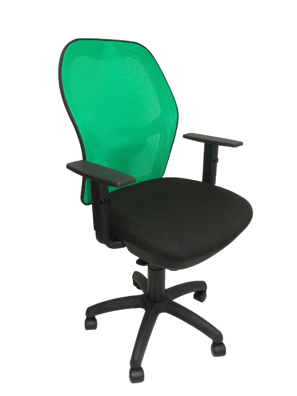piqueras y crespo Silla Jorquera malla verde asiento bali negro