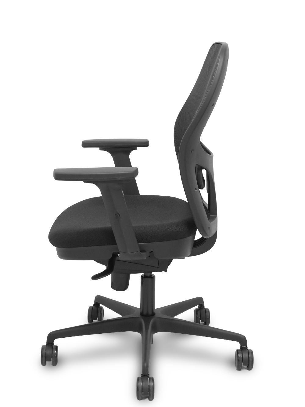 Piqueras Y Crespo Silla Jorquera Sincro Malla Negra Asiento Bali Negro Brazos 2D