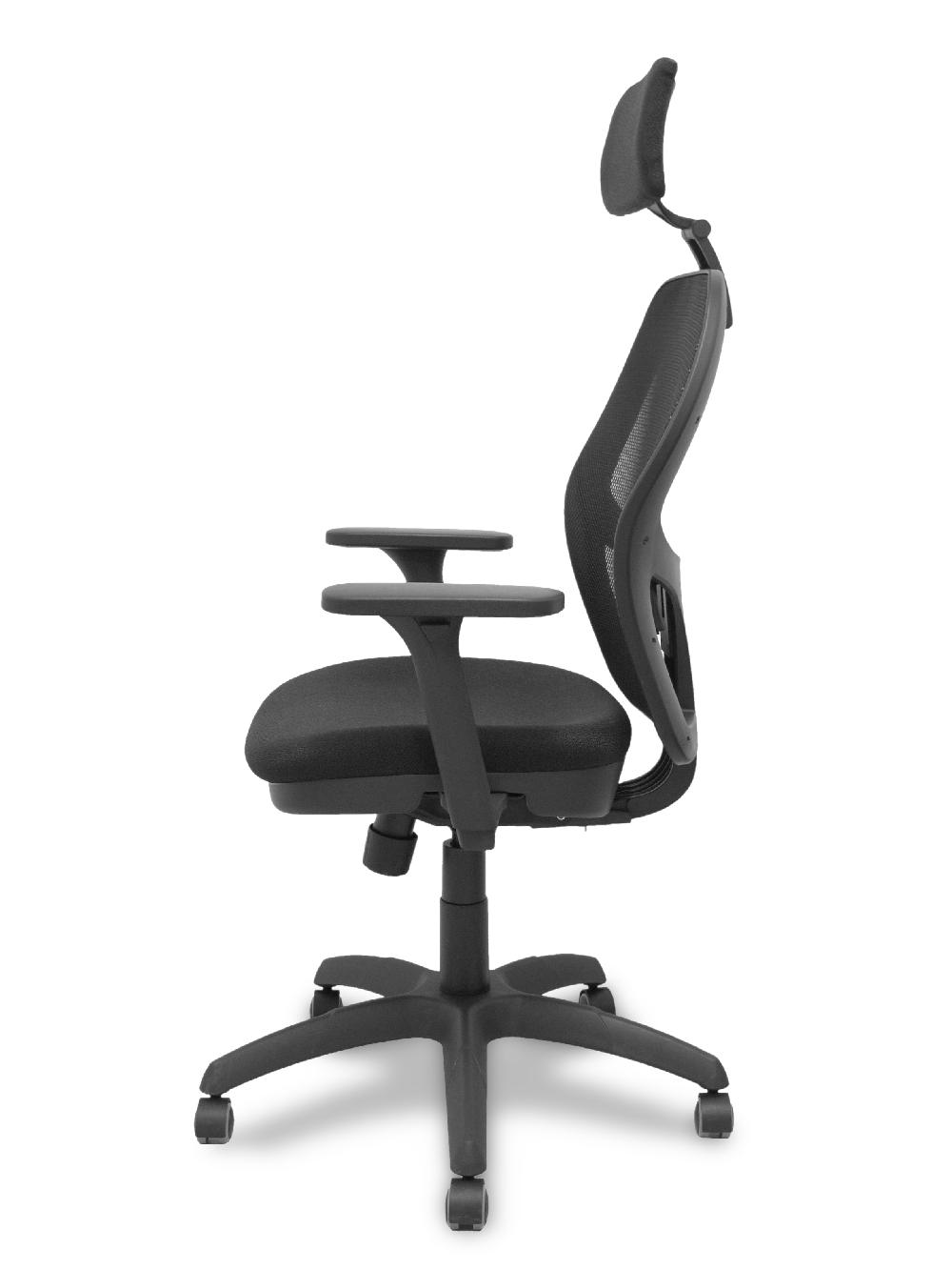 Piqueras Y Crespo Silla Jorquera Traslack Malla Negra Asiento Bali Negro Brazos 3D Cabecero Regulable