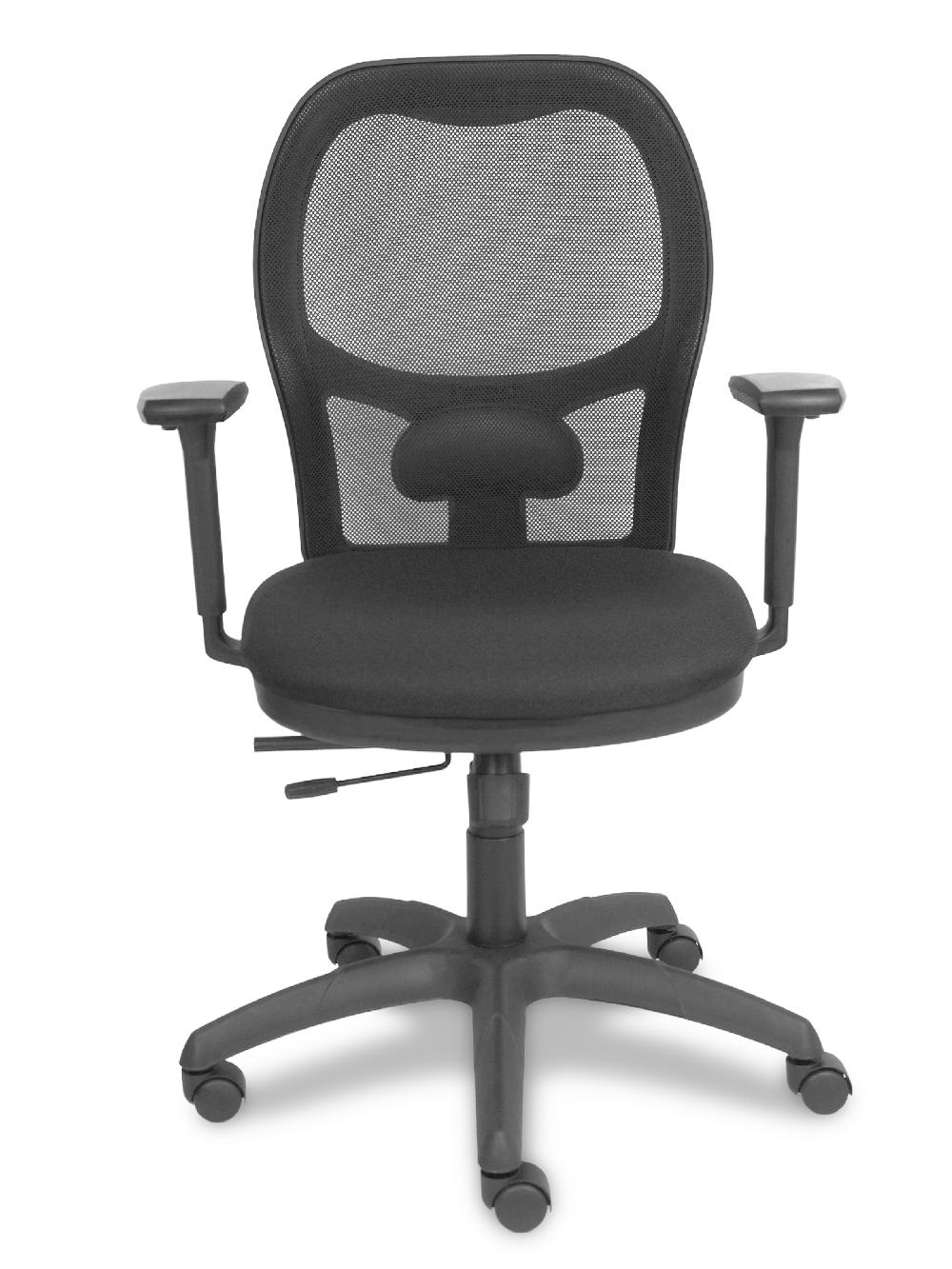 Piqueras Y Crespo Silla Jorquera Traslack Malla Negra Asiento Bali Negro Brazo 3D