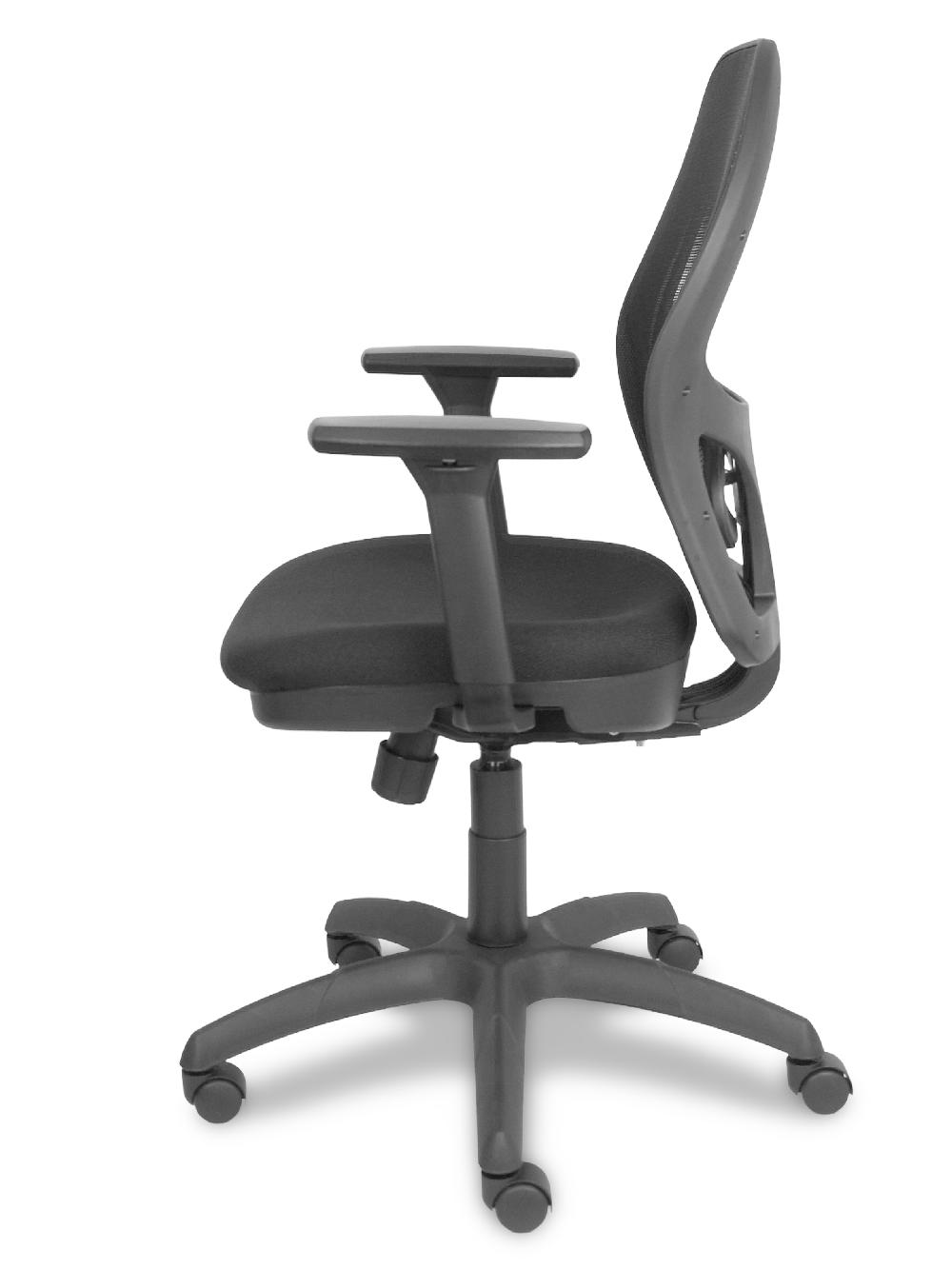 Piqueras Y Crespo Silla Jorquera Traslack Malla Negra Asiento Bali Negro Brazo 3D