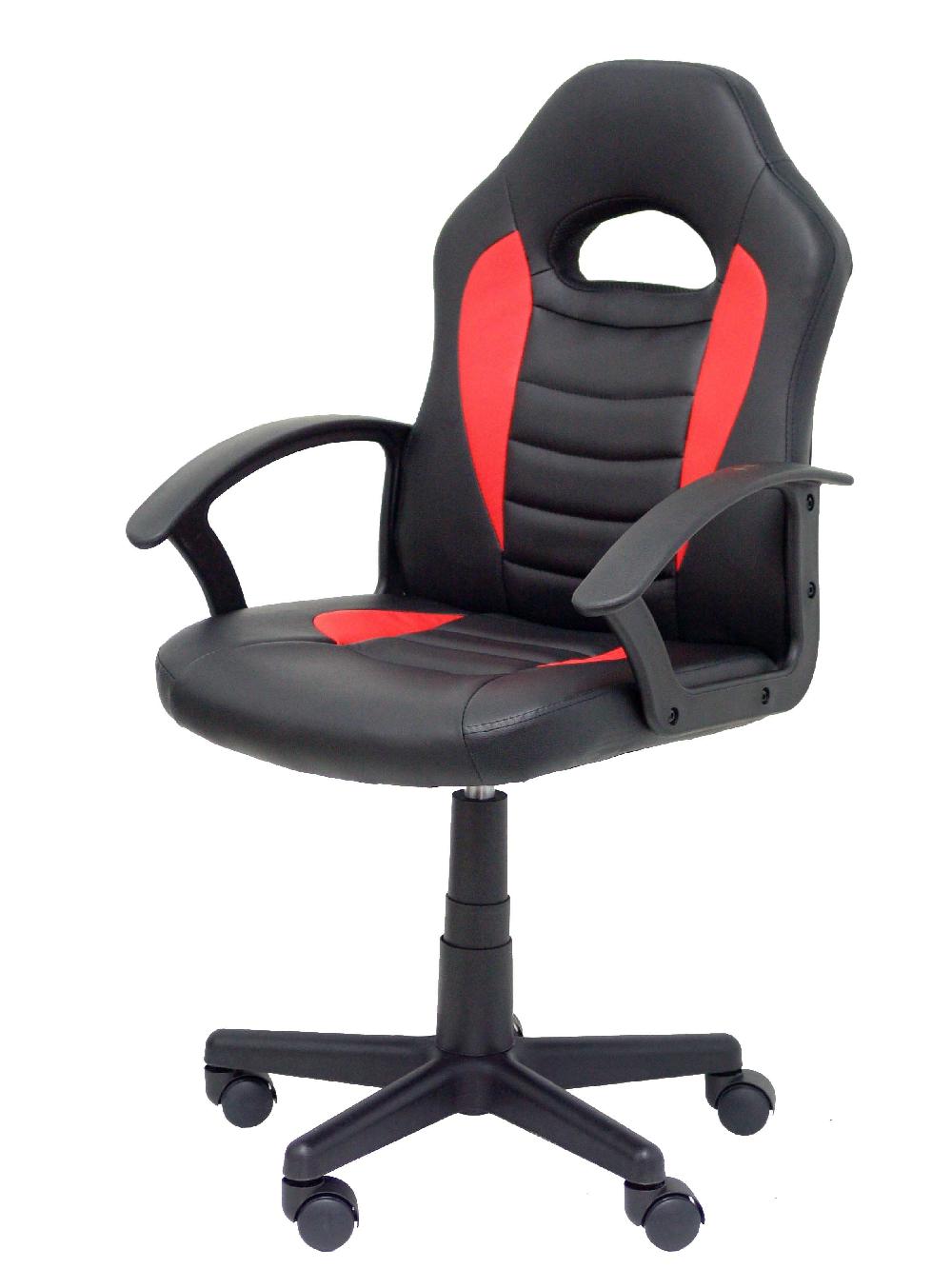 Piqueras Y Crespo Silla Juvenil Gaming Mohedas Similpiel Negro Y Rojo