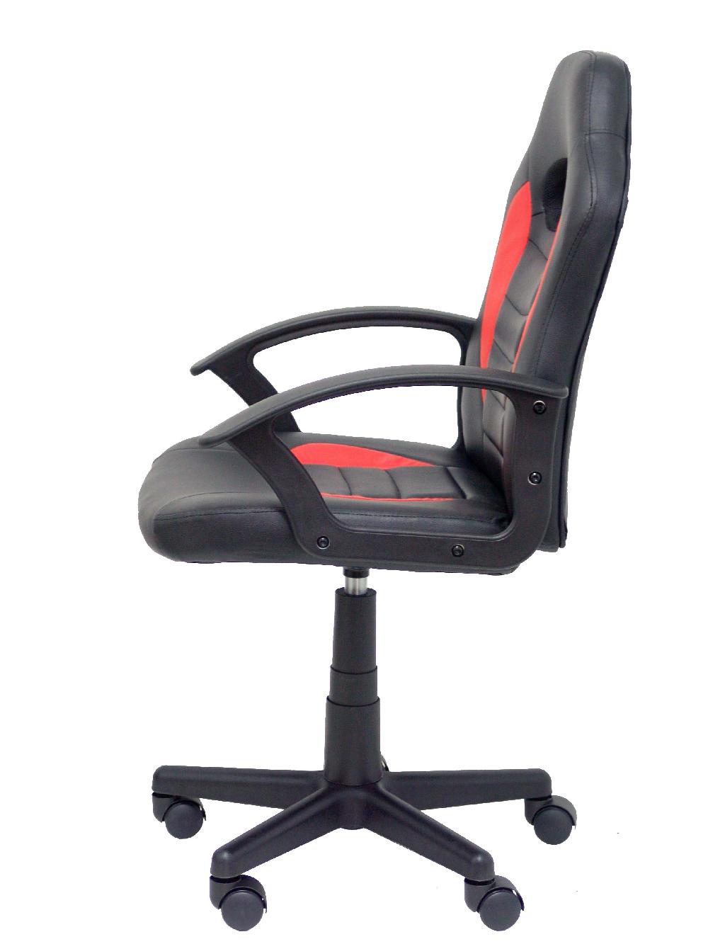 Piqueras Y Crespo Silla Juvenil Gaming Mohedas Similpiel Negro Y Rojo