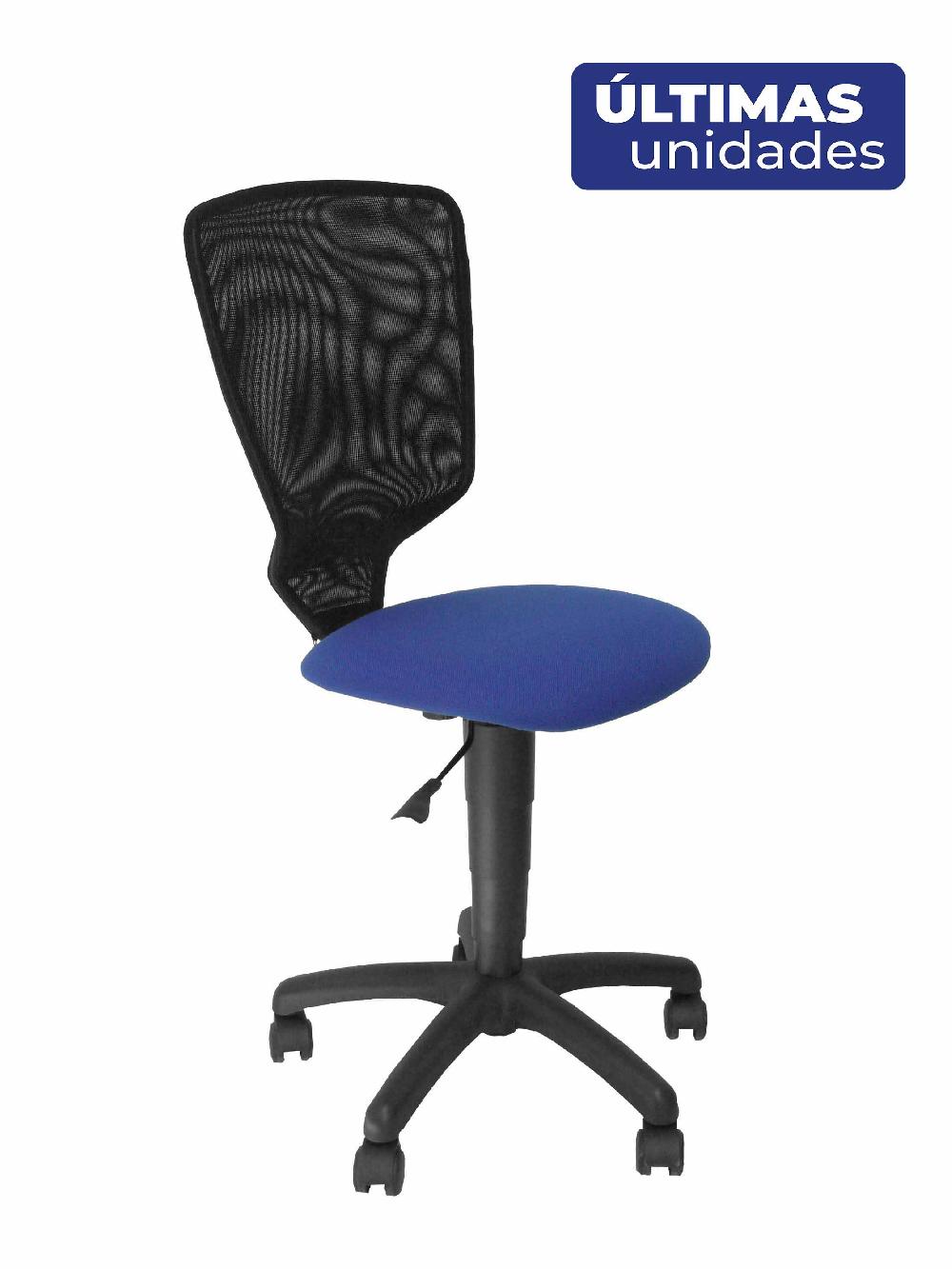 piqueras y crespo Silla juvenil Júcar respaldo malla negro asiento arán azul