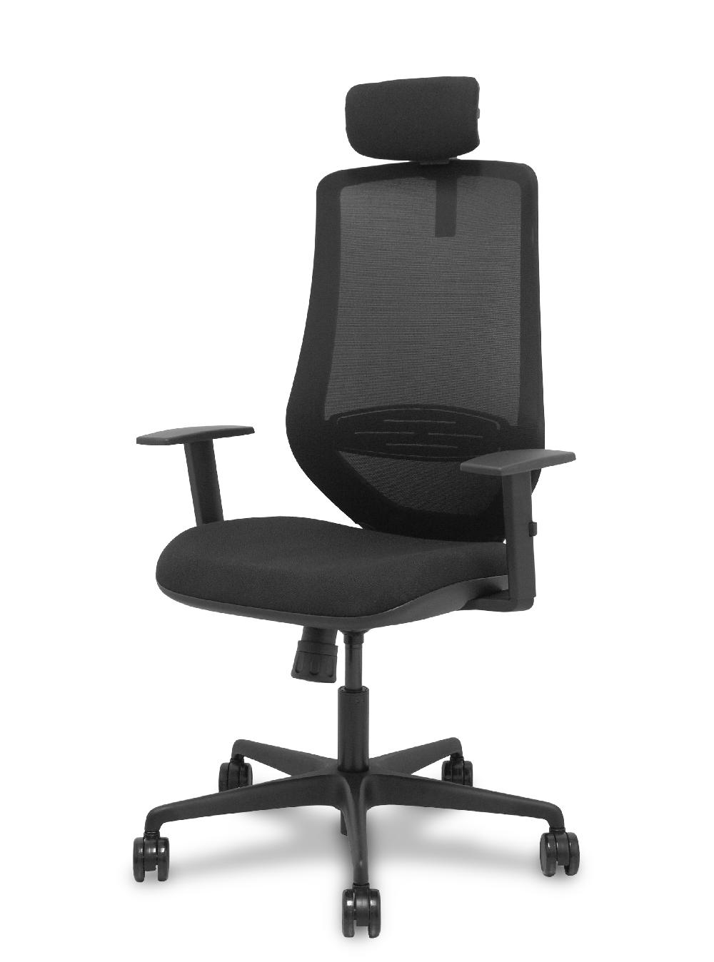 Piqueras Y Crespo Silla Mardos Sincro Malla Negra Bali Negro Brazo Regulable Cabecero Regulable