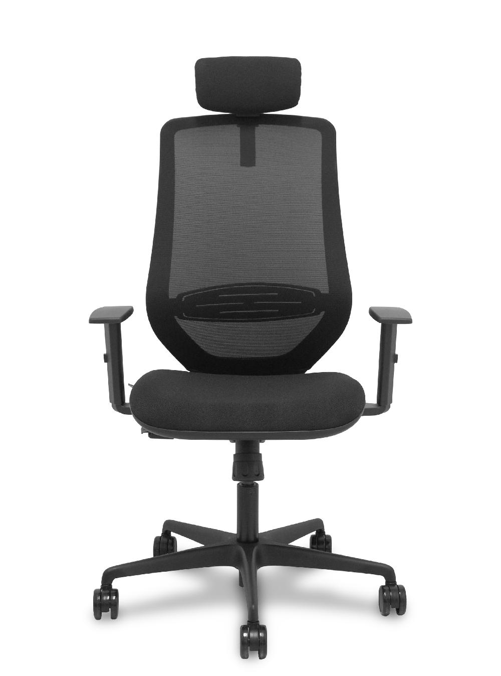 piqueras y crespo Silla Mardos sincro malla negra bali negro brazo regulable cabecero regulable