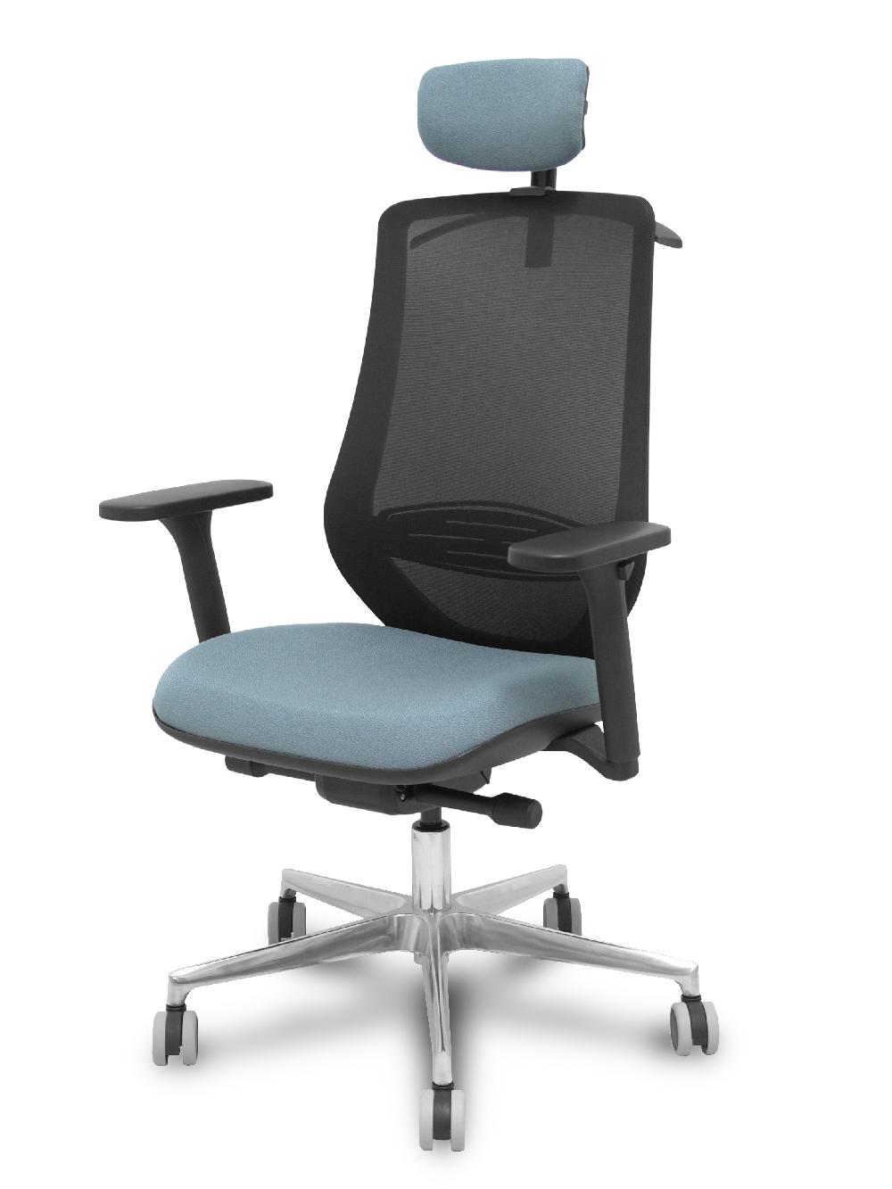 Piqueras Y Crespo Silla Mardos Traslack Malla Negra Bali Gris Brazo 3D Cabecero Perchero Base Alum Ruedas Engomadas