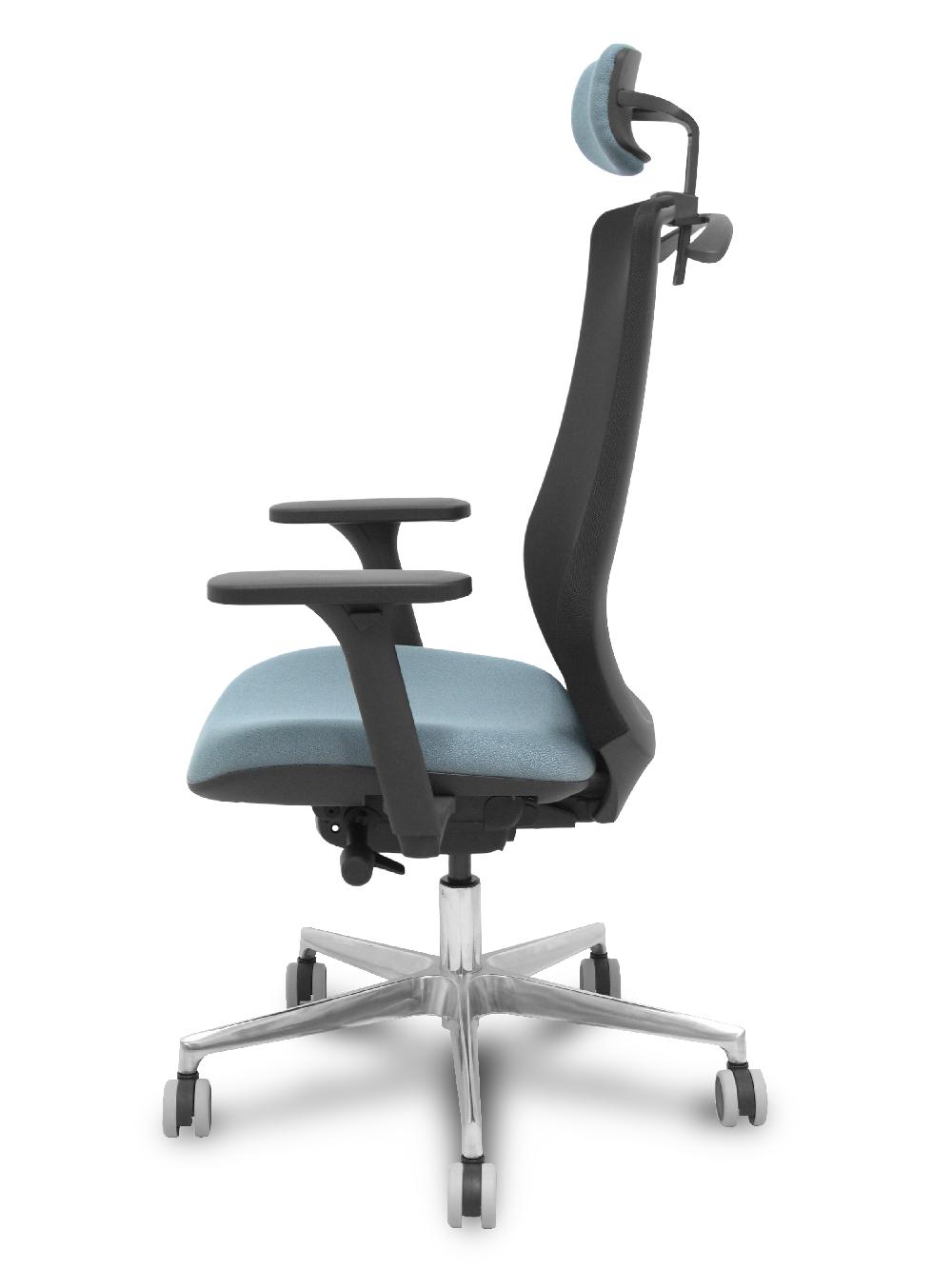 Piqueras Y Crespo Silla Mardos Traslack Malla Negra Bali Gris Brazo 3D Cabecero Perchero Base Alum Ruedas Engomadas