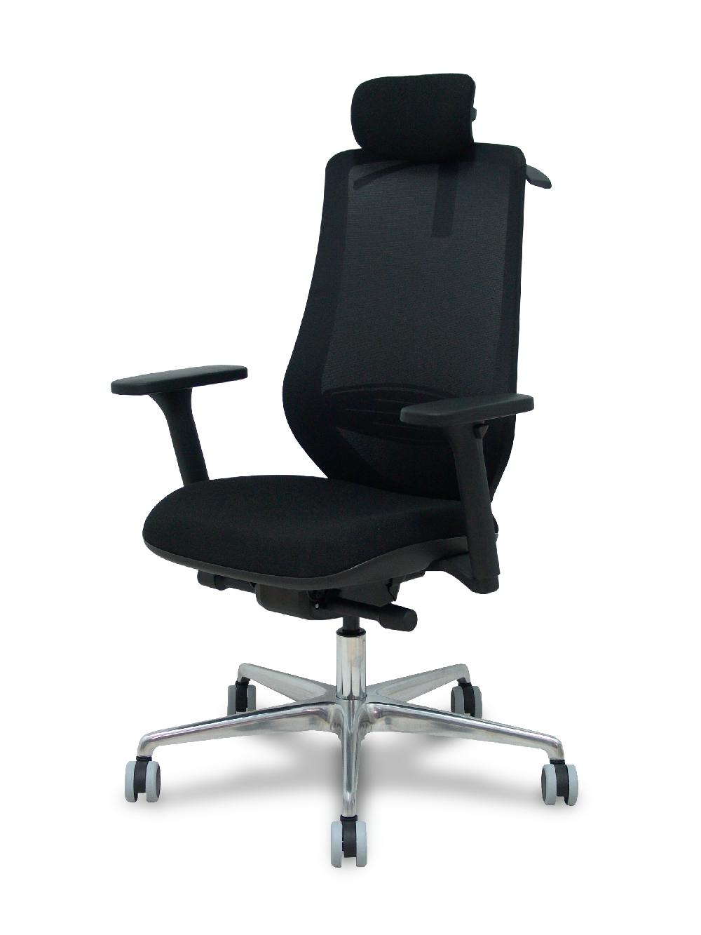 Piqueras Y Crespo Silla Mardos Traslack Malla Negra Bali Negro Brazo 3D Cabecero Perchero Base Alum Ruedas Engomadas