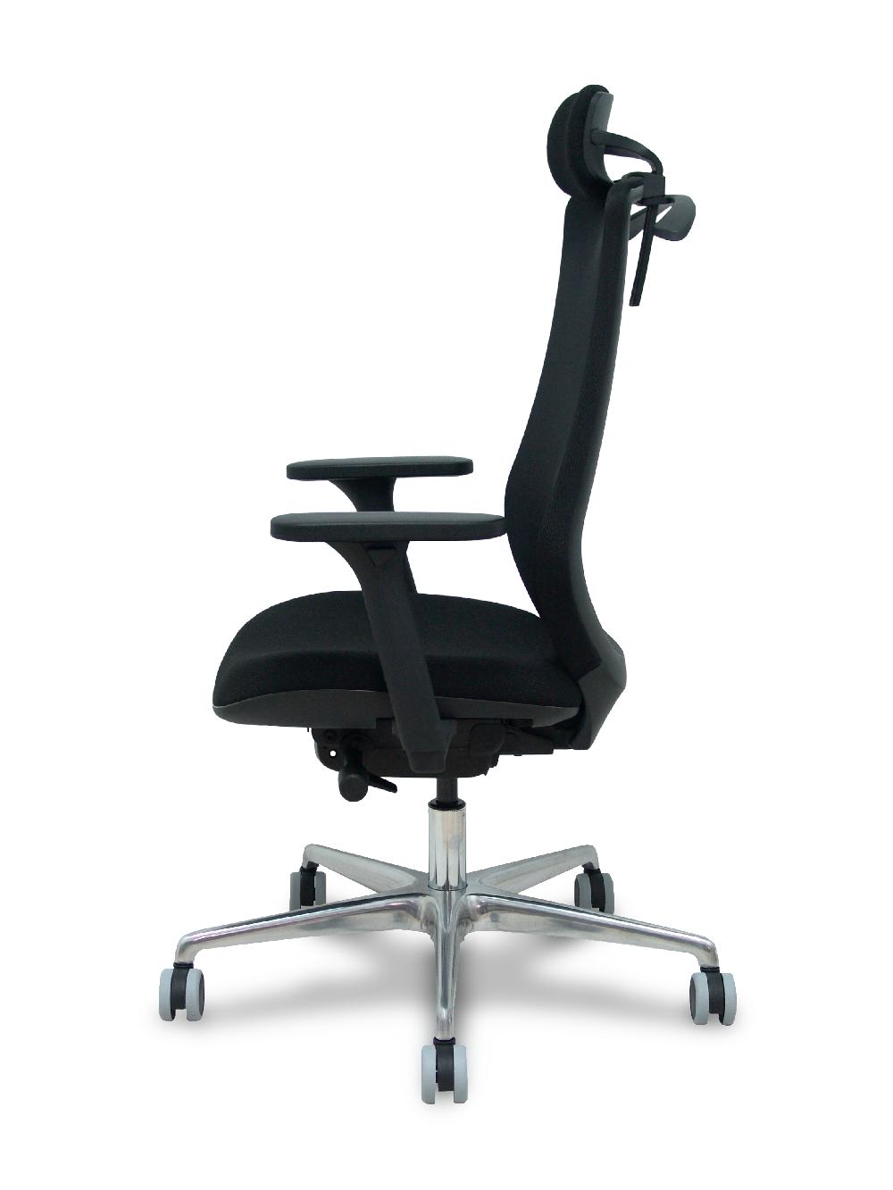 Piqueras Y Crespo Silla Mardos Traslack Malla Negra Bali Negro Brazo 3D Cabecero Perchero Base Alum Ruedas Engomadas