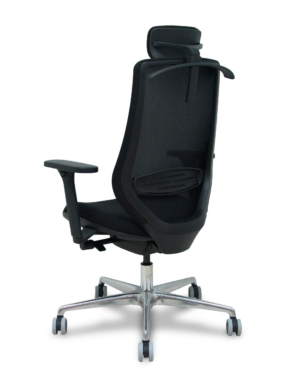 Piqueras Y Crespo Silla Mardos Traslack Malla Negra Bali Negro Brazo 3D Cabecero Perchero Base Alum Ruedas Engomadas