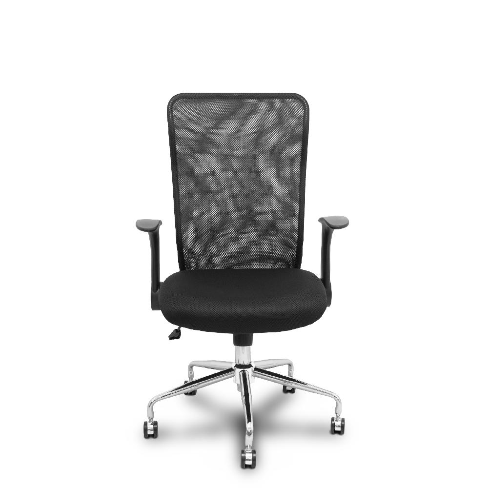 Piqueras Y Crespo Silla Minaya Respaldo Malla Negro Asiento 3D Negro