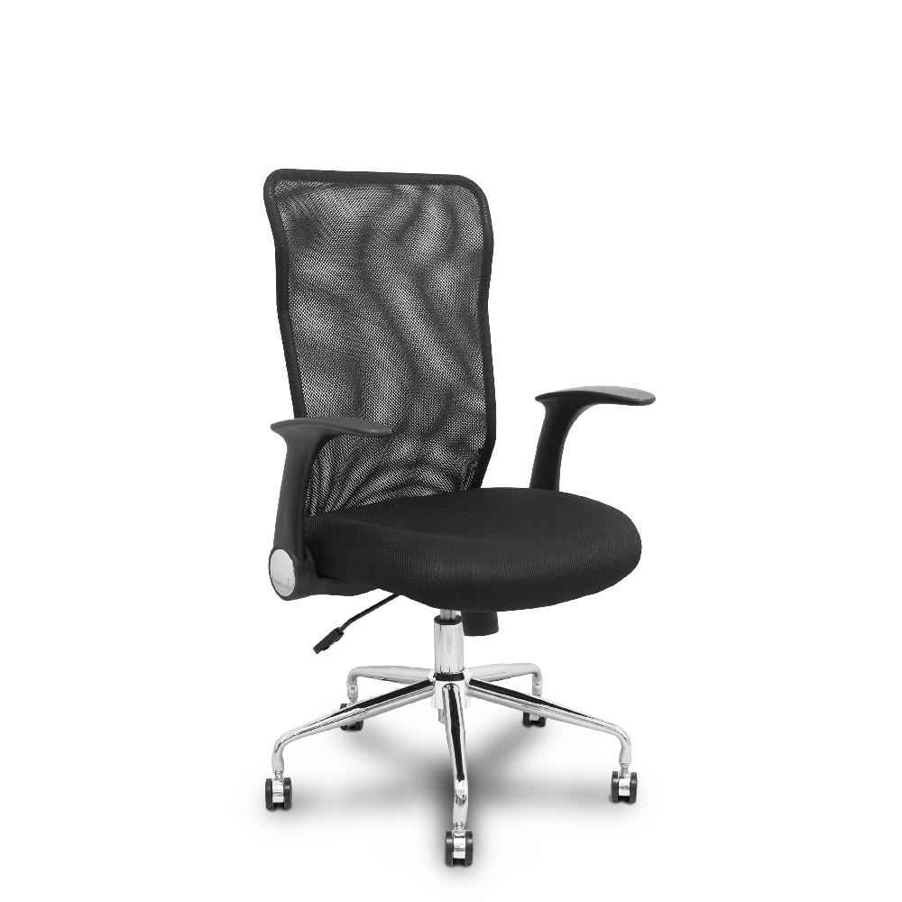Piqueras Y Crespo Silla Minaya Respaldo Malla Negro Asiento 3D Negro