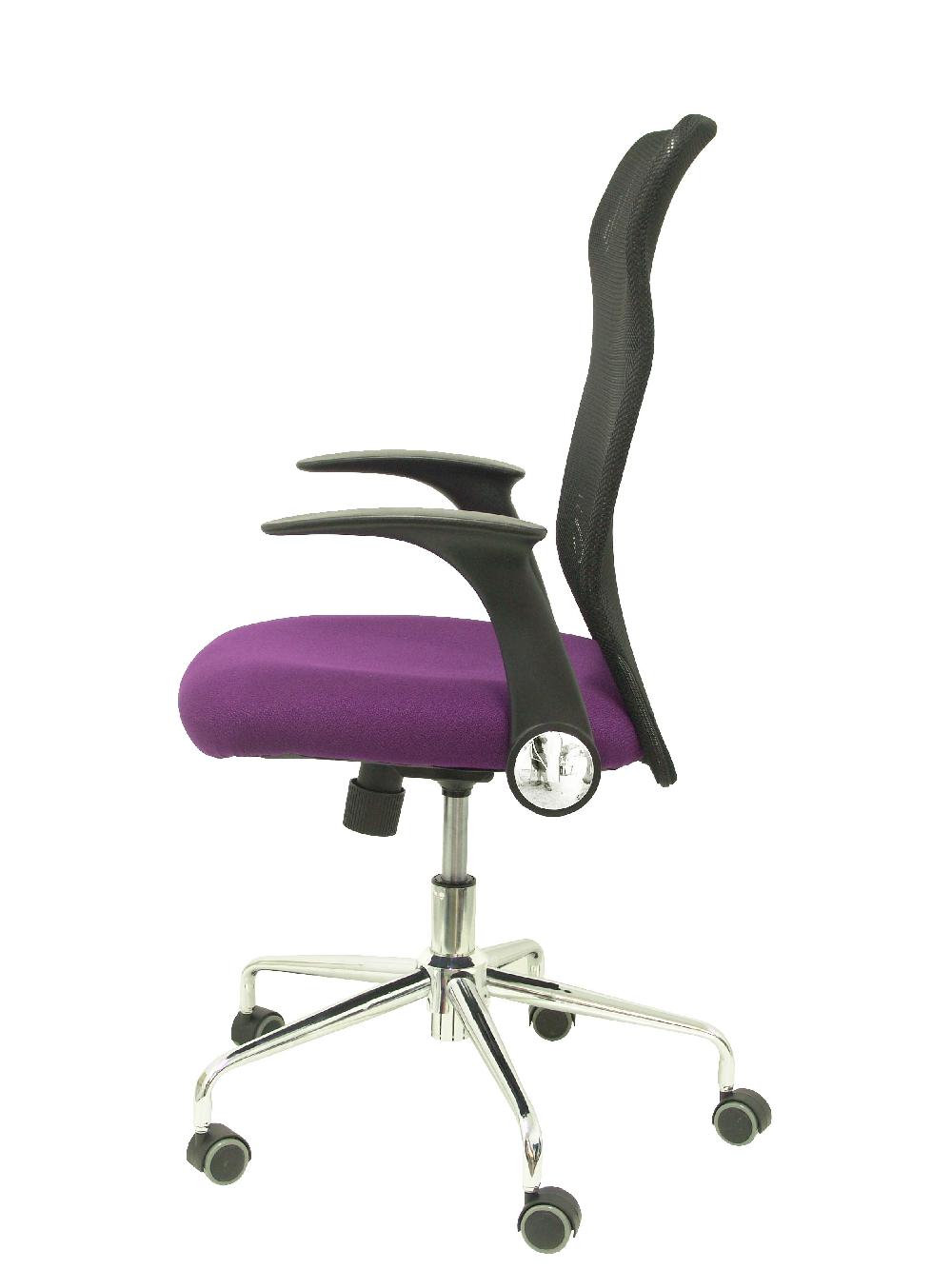 Piqueras Y Crespo Silla Minaya Respaldo Malla Negro Asiento Bali Morado