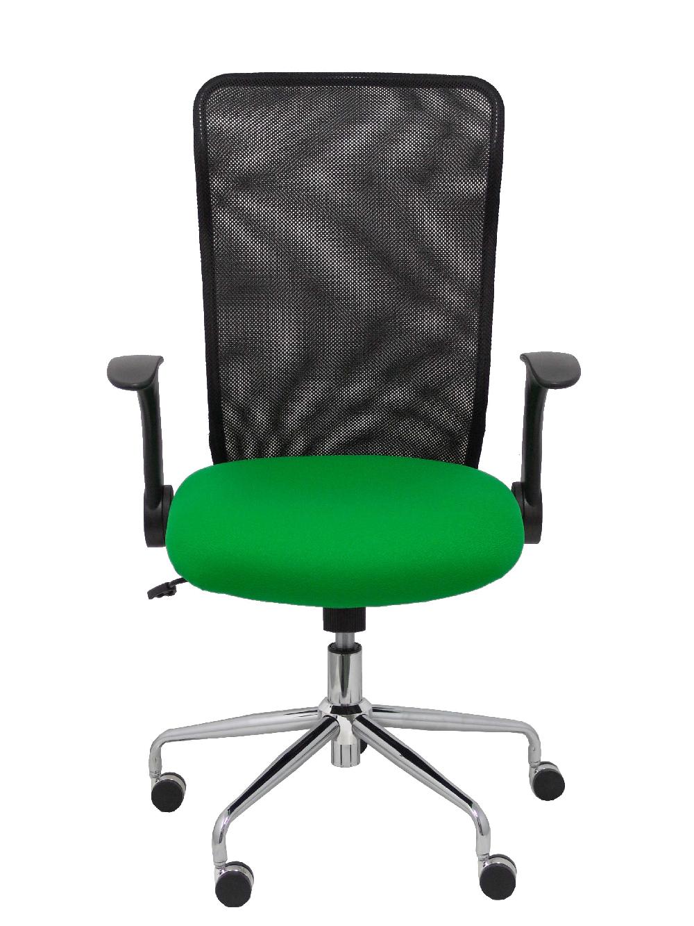 Piqueras Y Crespo Silla Minaya Respaldo Malla Negro Asiento Bali Verde