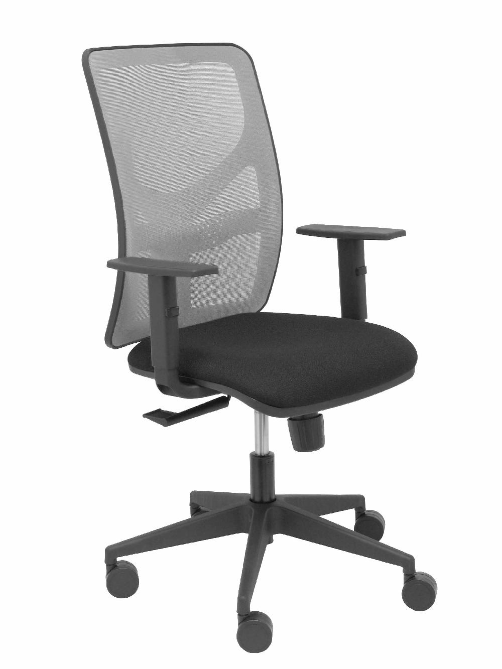 piqueras y crespo Silla Motilla malla gris asiento bali negro brazo regulable