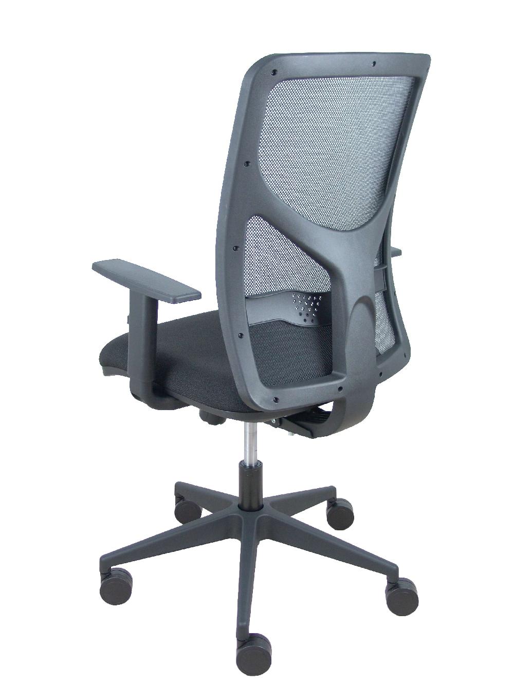 Piqueras Y Crespo Silla Motilla Traslack Malla Negra Asiento Bali Negro Brazo Regulable