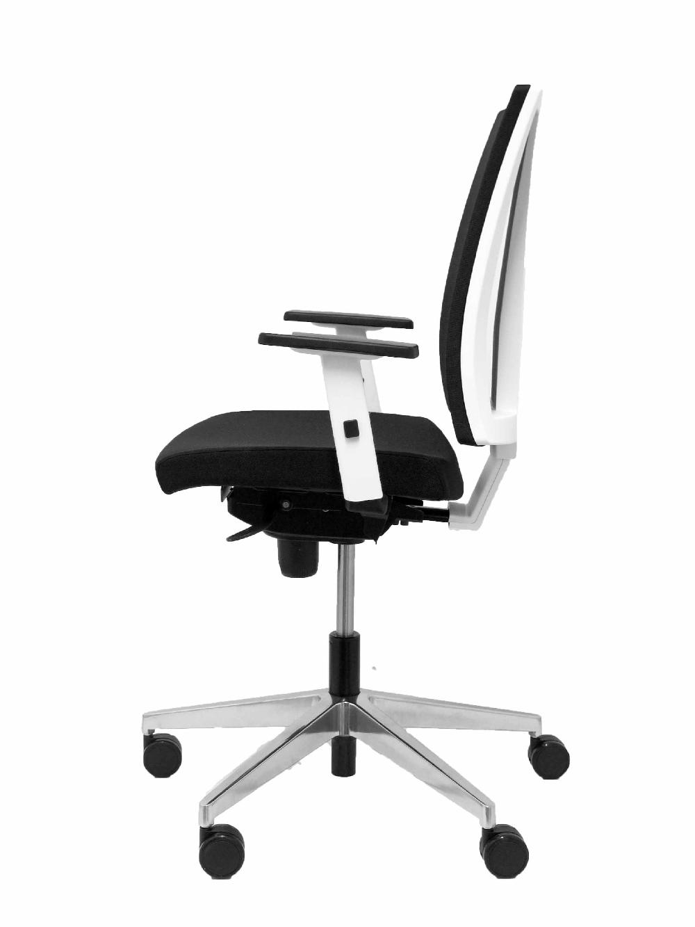 Piqueras Y Crespo Silla Navigo Blanca Con Respaldo Malla Asiento Bali Negro