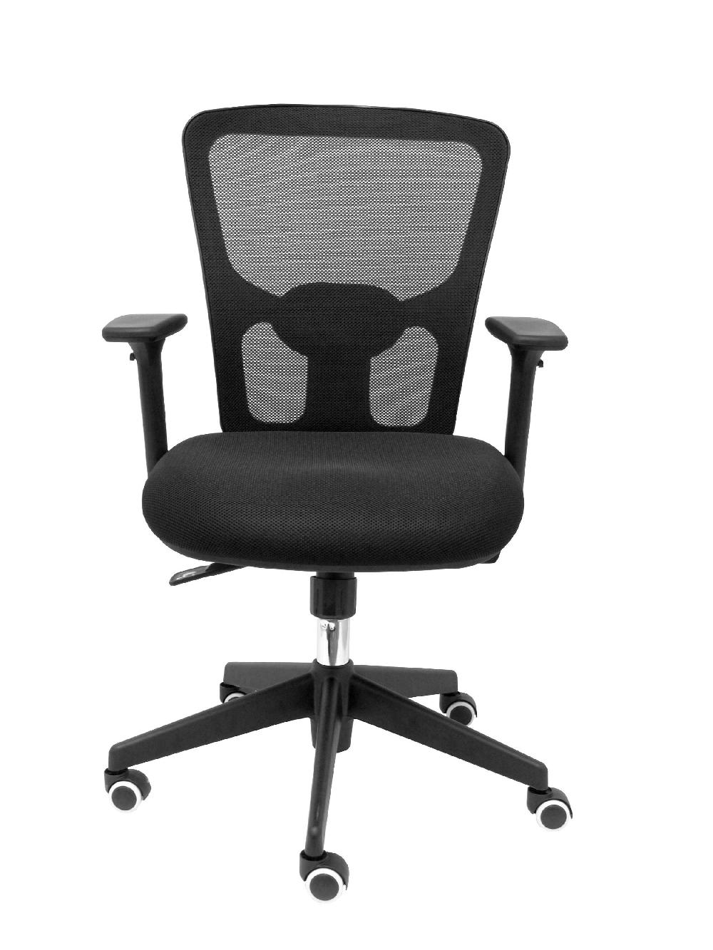 Piqueras Y Crespo Silla Pozuelo Respaldo Malla Negro Asiento 3D Negro