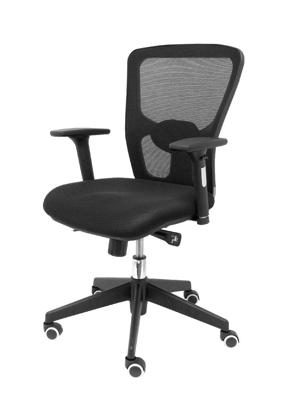 Piqueras Y Crespo Silla Pozuelo Respaldo Malla Negro Asiento 3D Negro