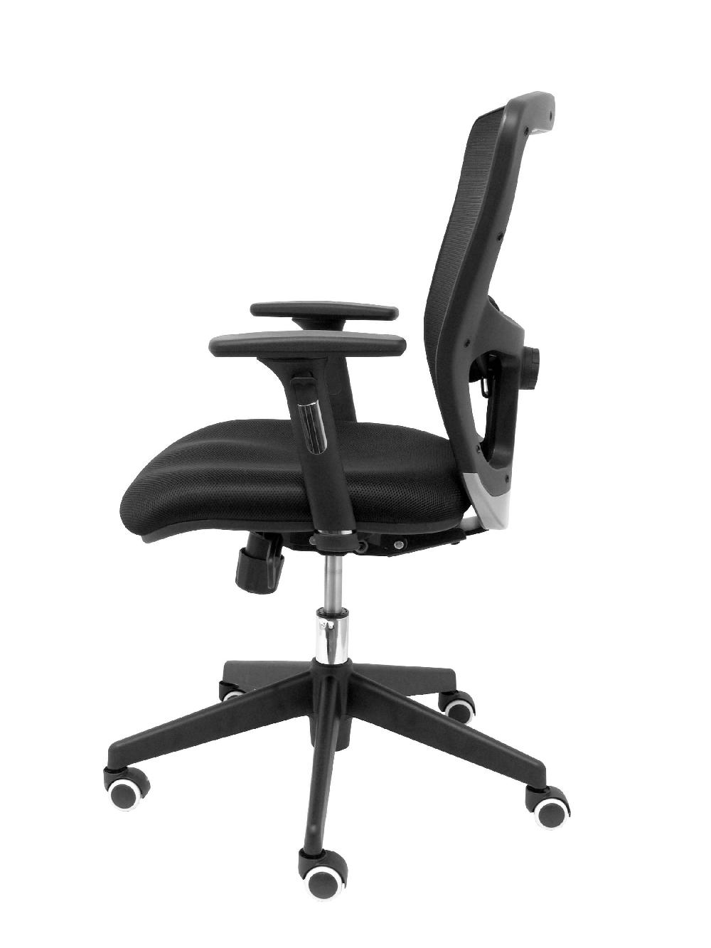Piqueras Y Crespo Silla Pozuelo Respaldo Malla Negro Asiento 3D Negro