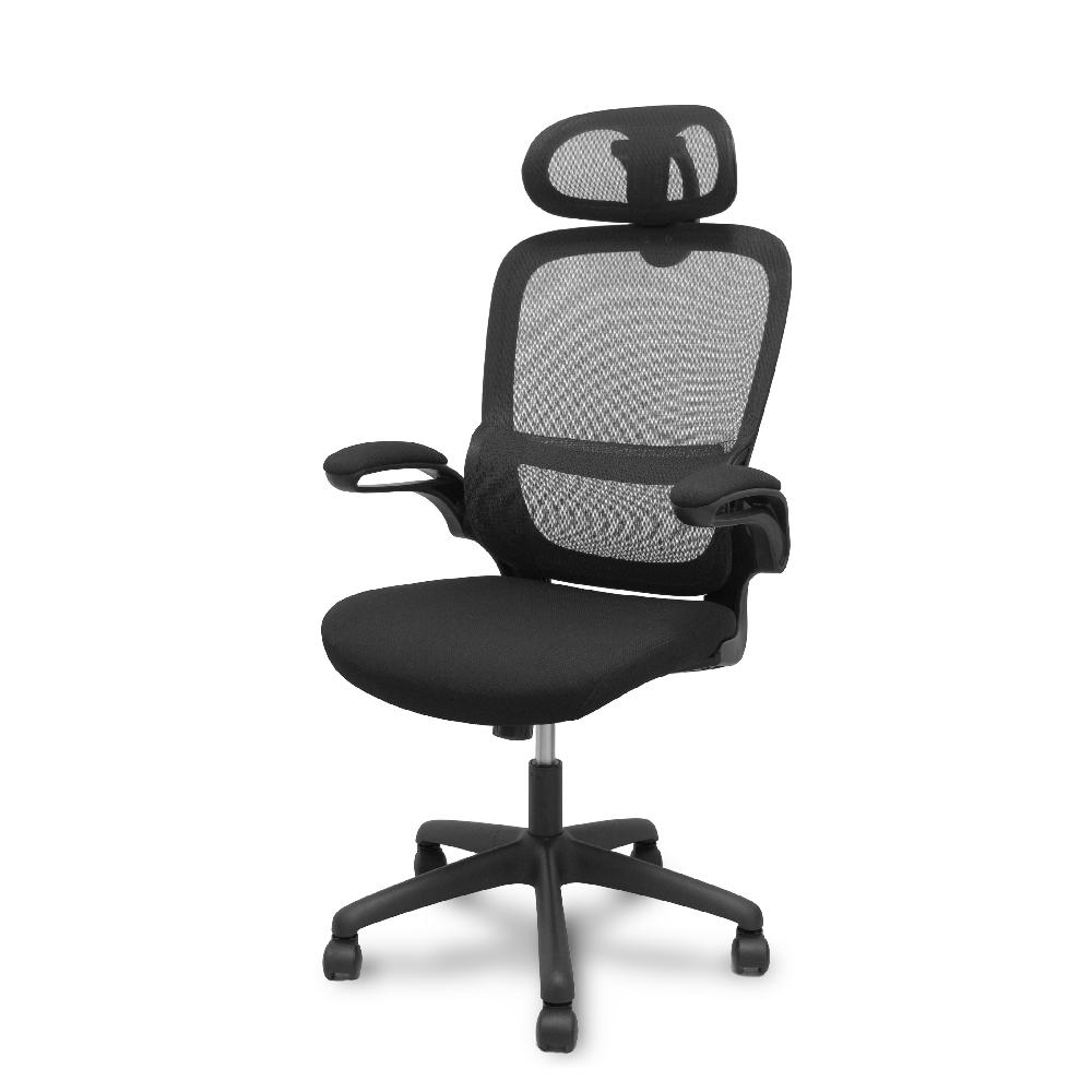 Piqueras Y Crespo Silla Pro525 Respaldo Malla Negro Asiento Tela Color Negro Y Cabecero