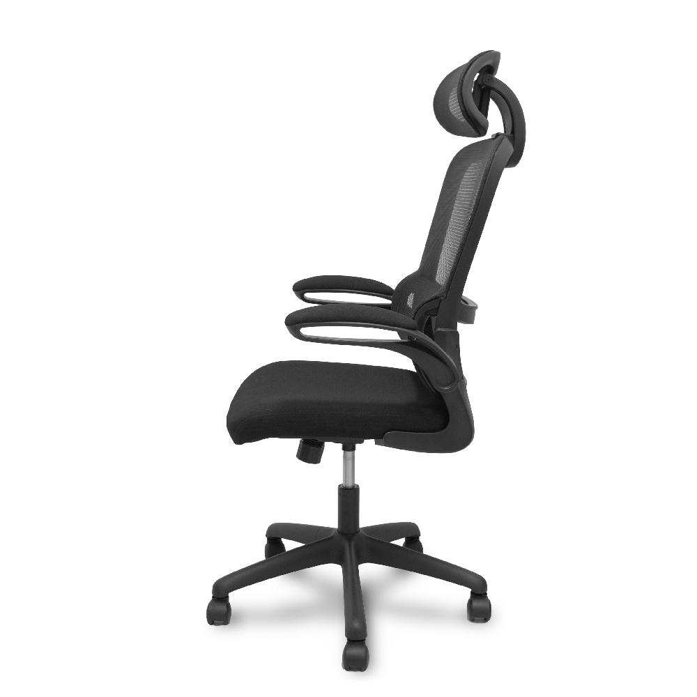 Piqueras Y Crespo Silla Pro525 Respaldo Malla Negro Asiento Tela Color Negro Y Cabecero