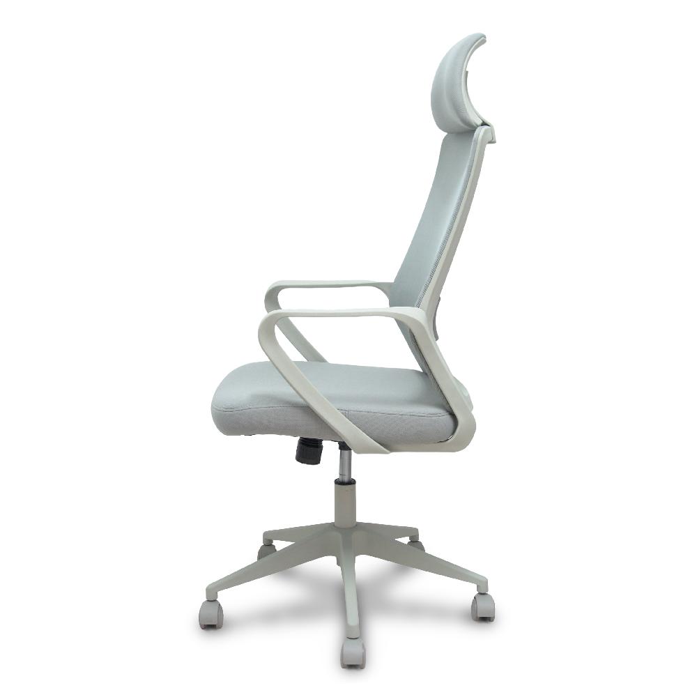 Piqueras Y Crespo Silla Pro534 Gris Respaldo Malla Gris Asiento Tela Gris Base Piramidal Gris Ruedas Nailon