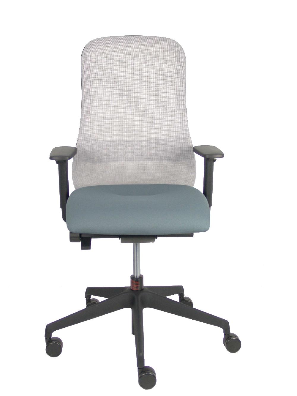 Piqueras Y Crespo Silla Souly Negra Traslack Malla Gris Asiento Gris Brazo 2D Con Lumbar