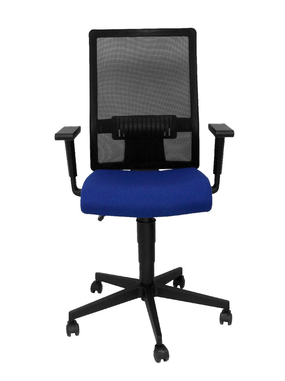 Piqueras Y Crespo Silla Taktik Respaldo Malla Negro Asiento Bali Azul
