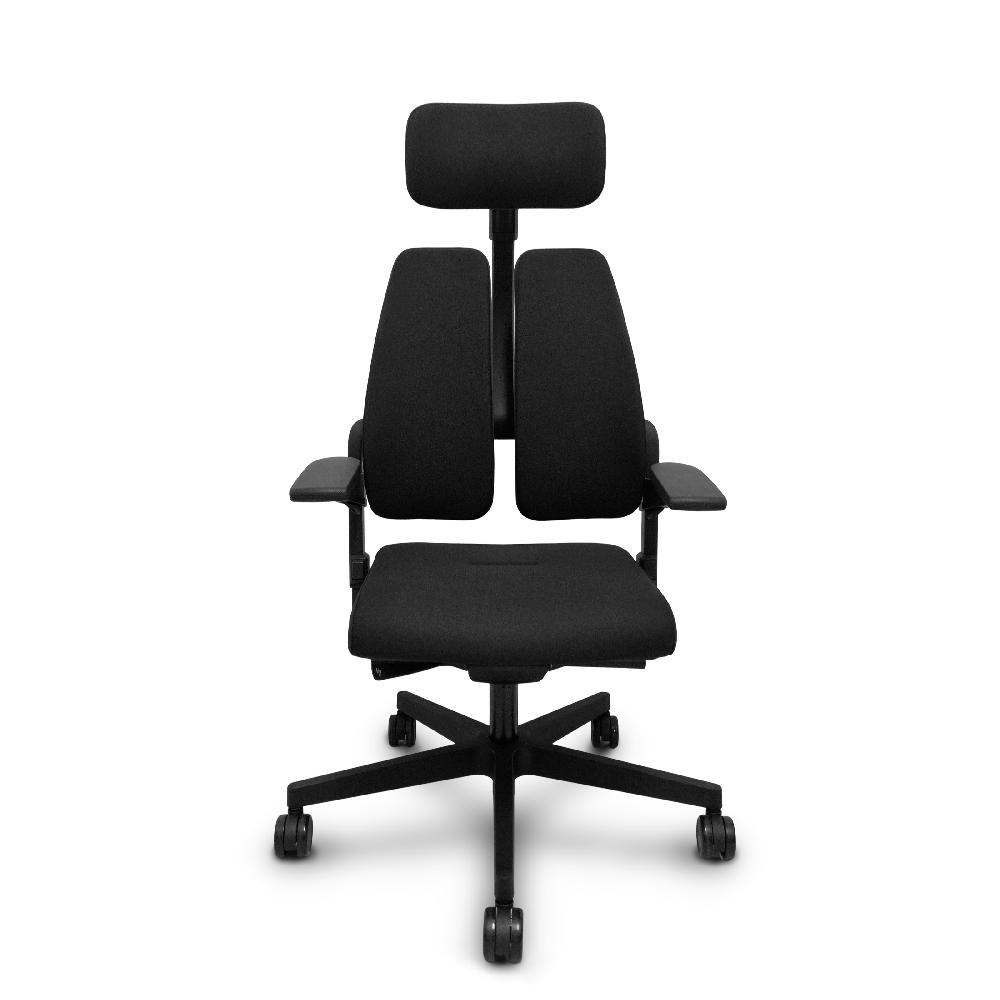 piqueras y crespo Silla Xilium Duo traslack tejido era negro brazos 3D y cabecero