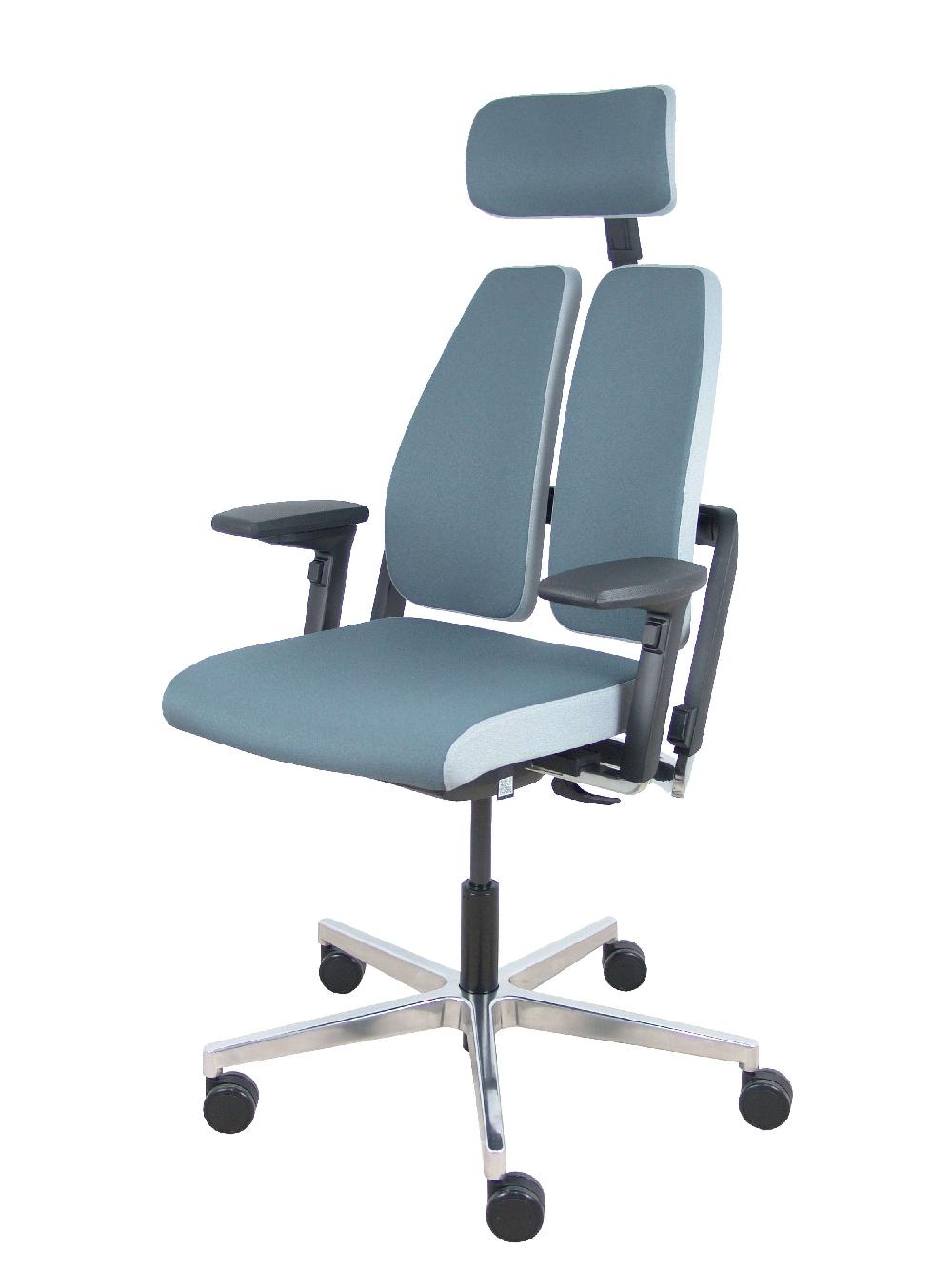 Piqueras Y Crespo Silla Xilium Duo Traslak X-move Bondai Gris Y Gris Claro Brazos 4D Cabecero Gris