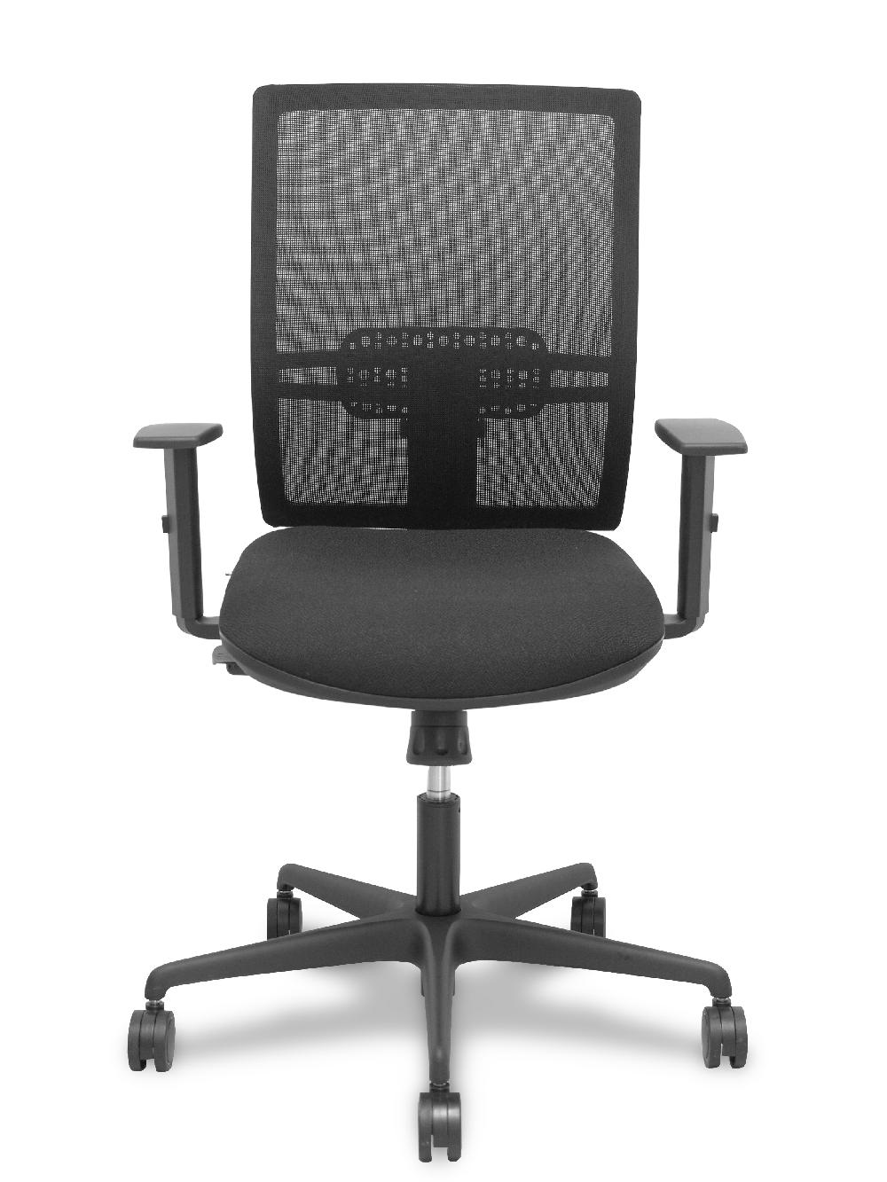 Piqueras Y Crespo Silla Yunquera Sincro Malla Negra Bali Negro Brazo Regulable