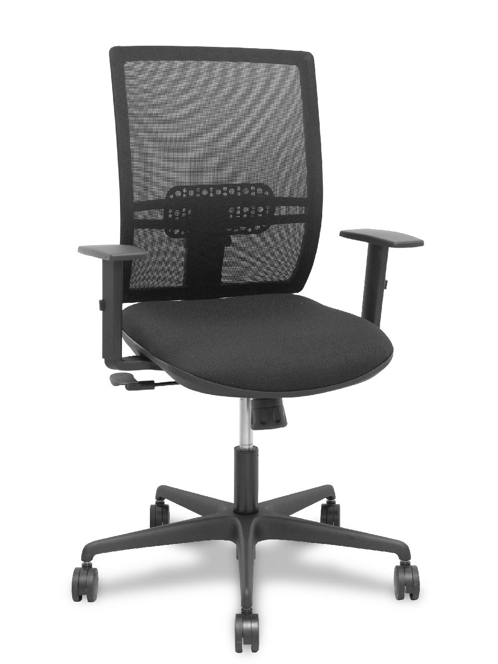 piqueras y crespo Silla Yunquera sincro malla negra bali negro brazo regulable