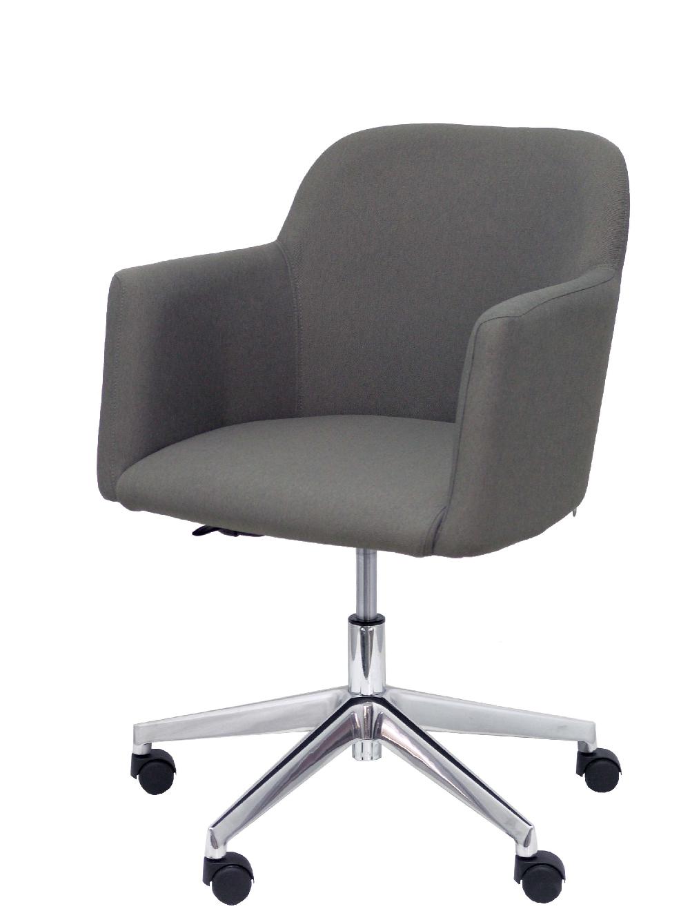 Piqueras Y Crespo Sillón Athena Giratorio Tapizado Era Gris