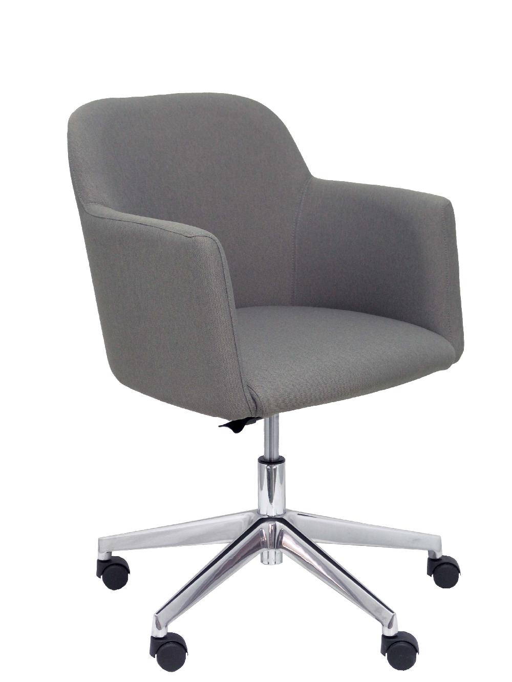 piqueras y crespo Sillón Athena giratorio tapizado era gris