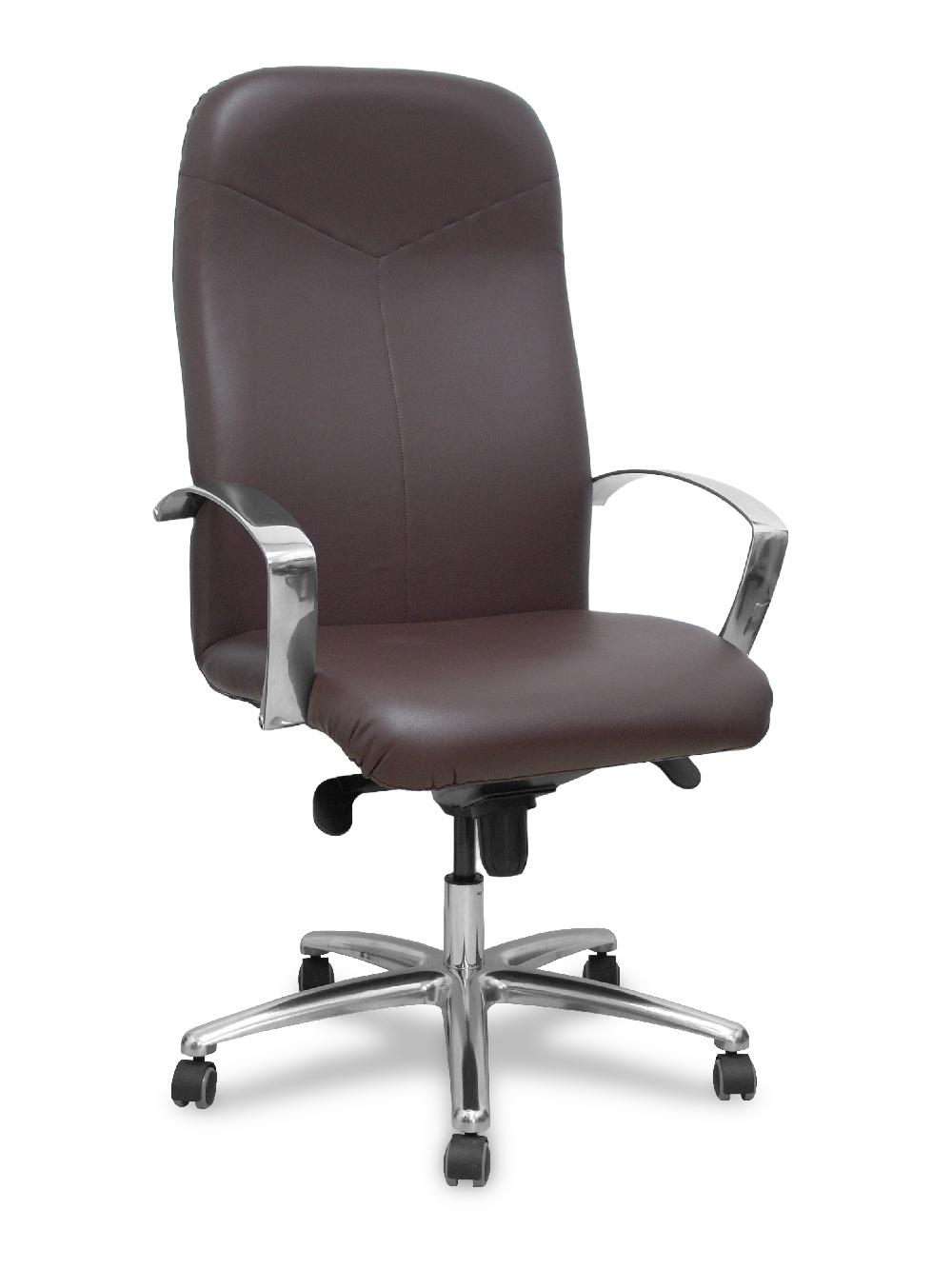 piqueras y crespo Sillón Caudete similpiel marrón oscuro