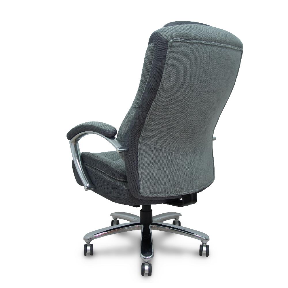 Piqueras Y Crespo Sillón Ergo531 Basculante Tapizado Tela Y 3D Color Gris Base Cromo Ruedas Nailon 60mm